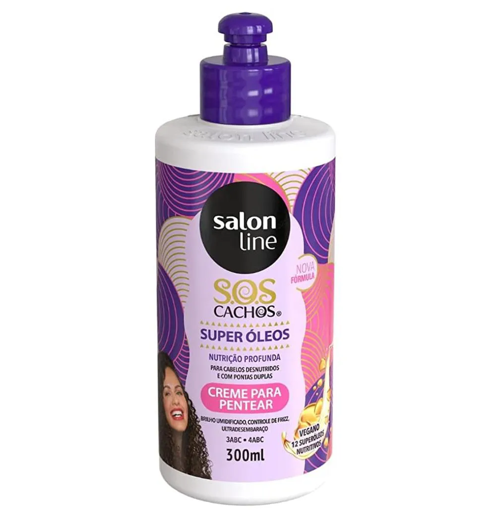 CREME PARA PENTEAR SALON LINE SOS SUPER ÓLEOS 300ML