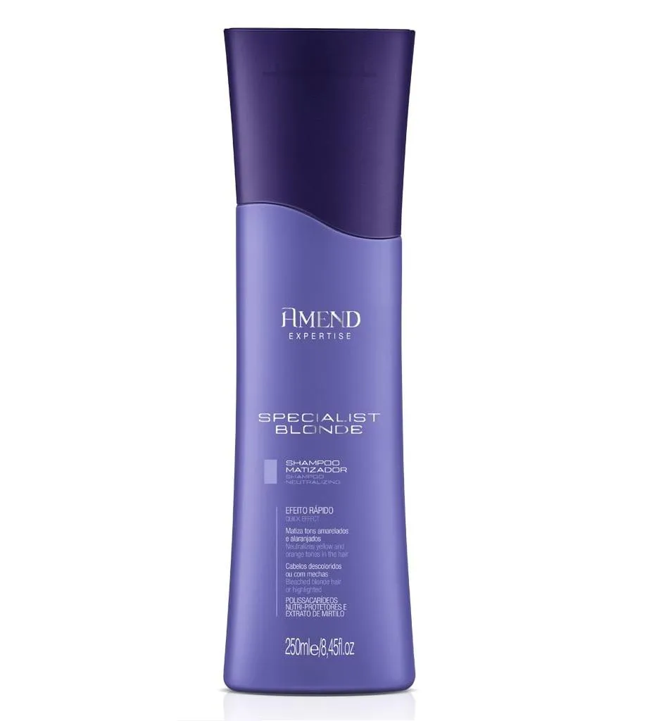 Shampoo Matizador Amend Specialist Blonde Reconstrução 250ml