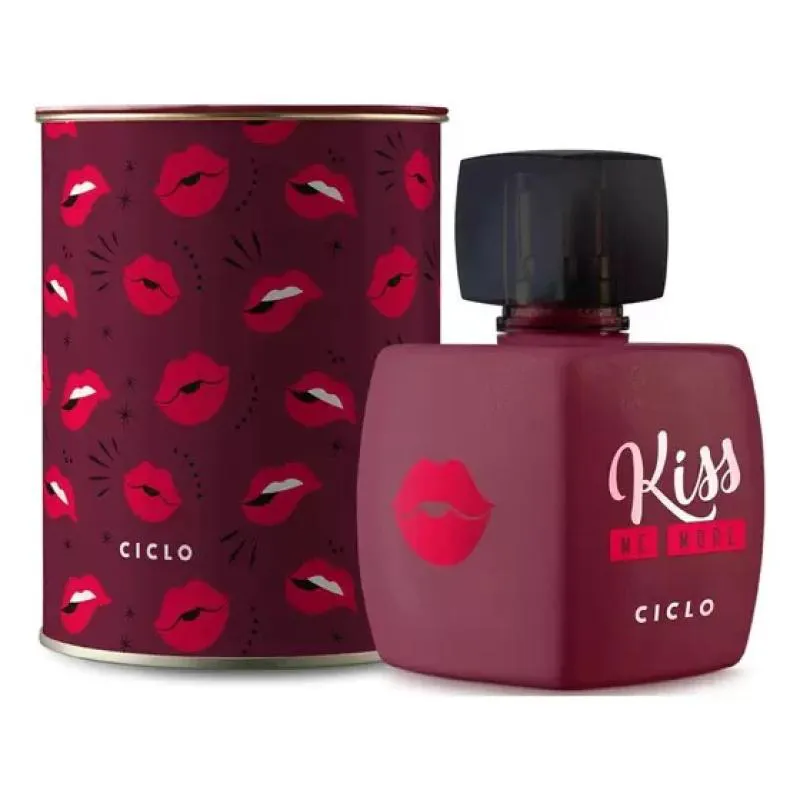 DEO COLôNIA 100ML KISS YOU MORE LATA CICLO COSMéTICOS
