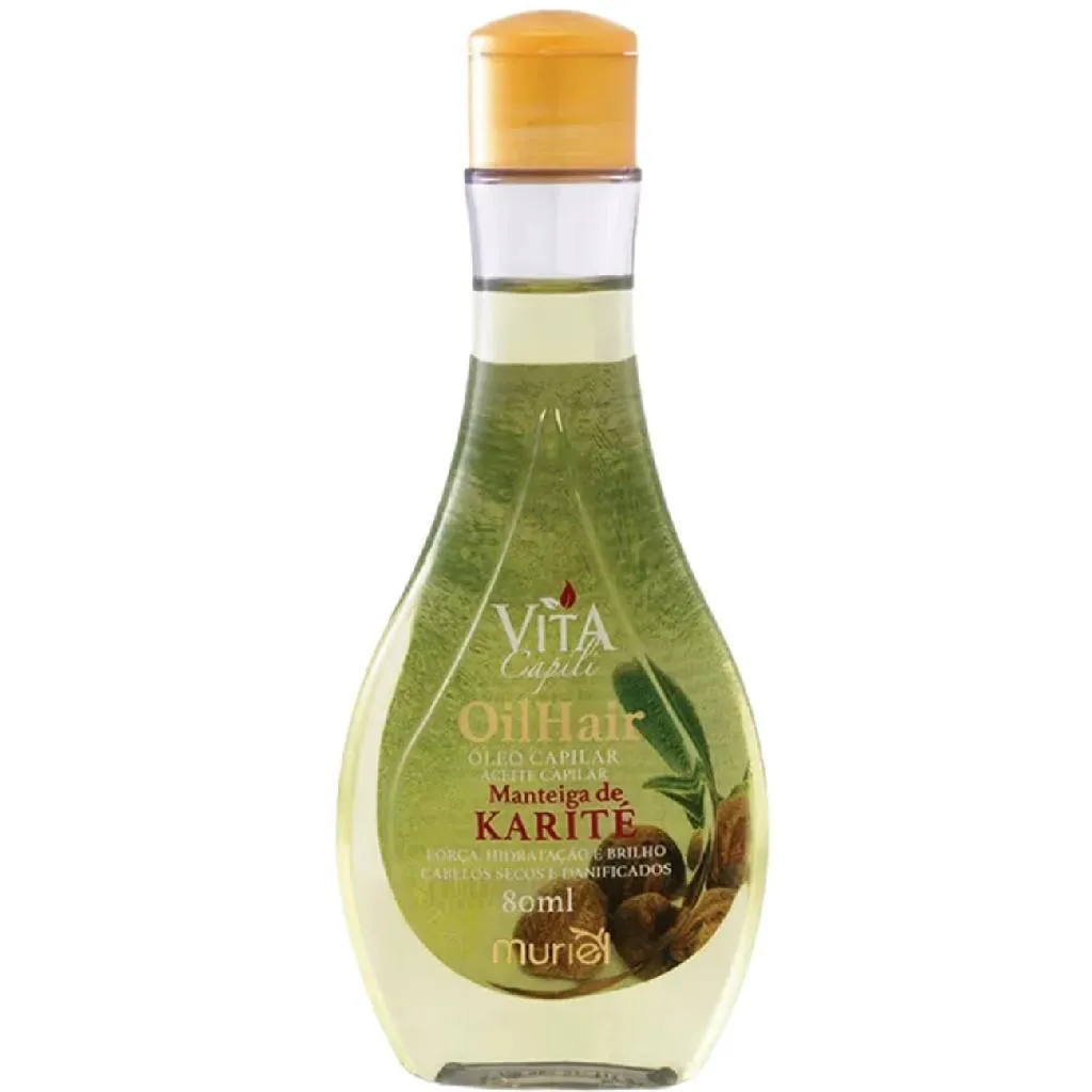 ÓLEO CAPILAR VITA CAPILI MANTEIGA KARITE MURIEL 80ML