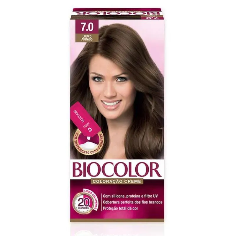 TINTA DE CABELO BIOCOLOR MINI COR: 7.0 LOURO ARRASO