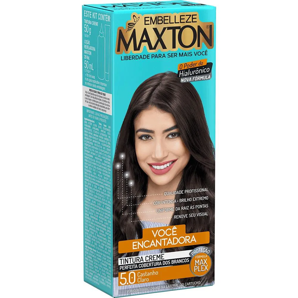TINTURA MAXTON COR:5.0 CASTANHO CLARO