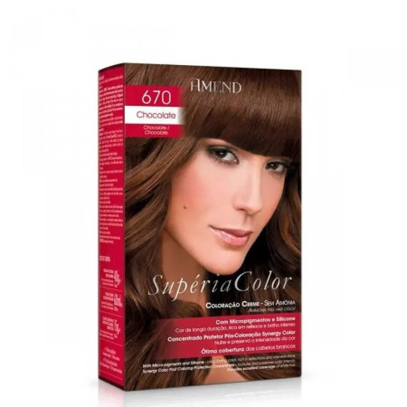 TONALIZANTE AMEND SUPéRIA COLOR SEM AMôNIA COR:670 CHOCOLATE