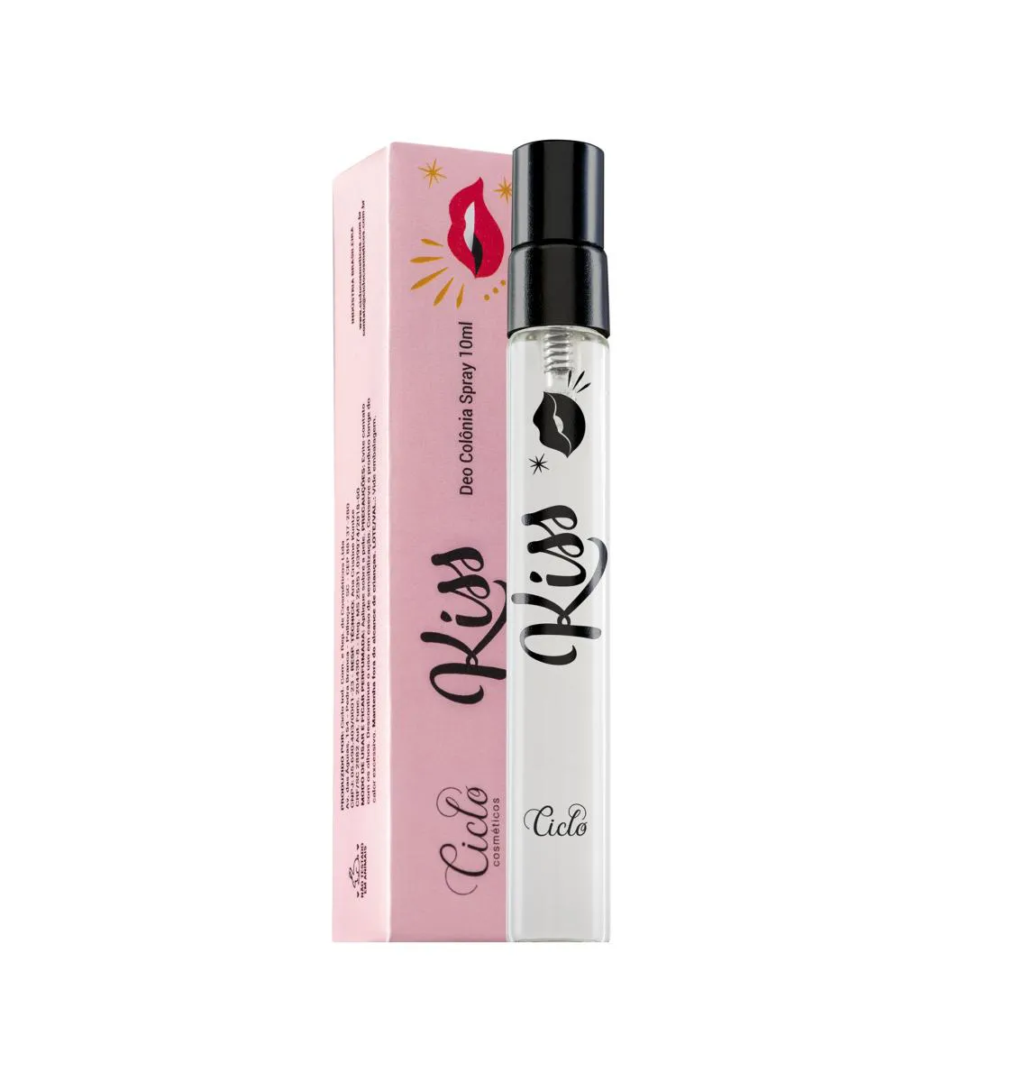 DEO COLôNIA KISS 10ML CICLO COSMéTICOS