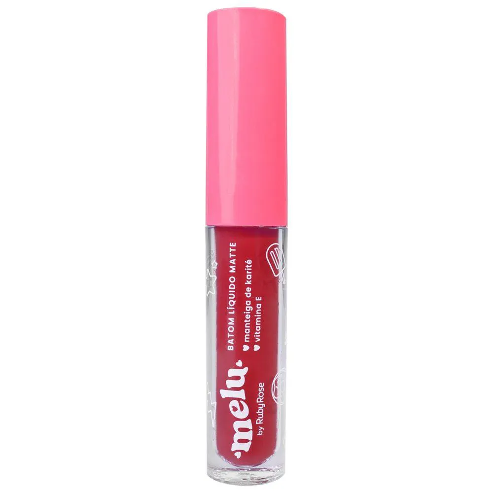 Batom Líquido Matte Melu Rr5633 Double Cherry Ruby