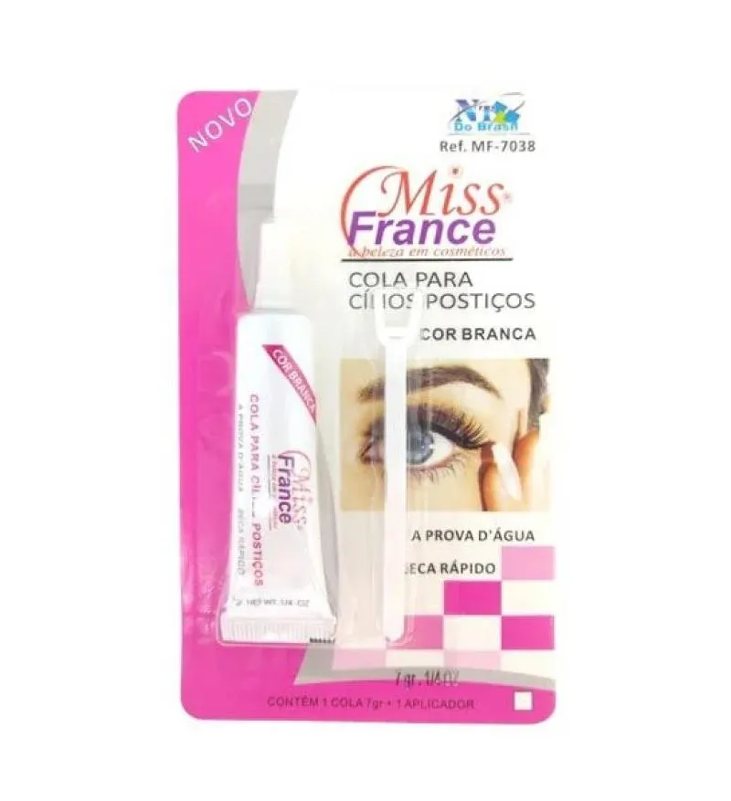COLA PARA CíLIOS MISS FRANCE BRANCA 7G MF-7038