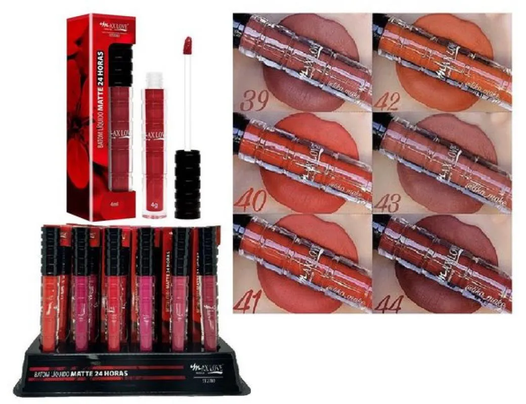 Batom Líquido 24 Horas Matte (Cor: 39 Á 44) - Max Love 044 44