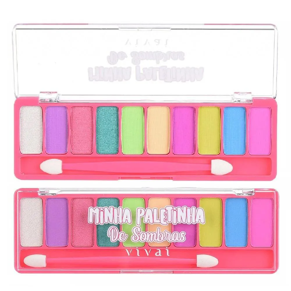 PALETA DE SOMBRAS 10 CORES TEEN MINHA PALETINHA VIVAI  4037.9.1