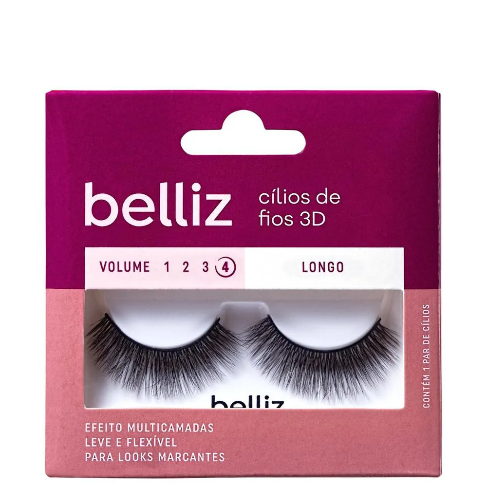 CíLIOS POSTIçOS BELLIZ 3D VOL. 4 LONGO - 204