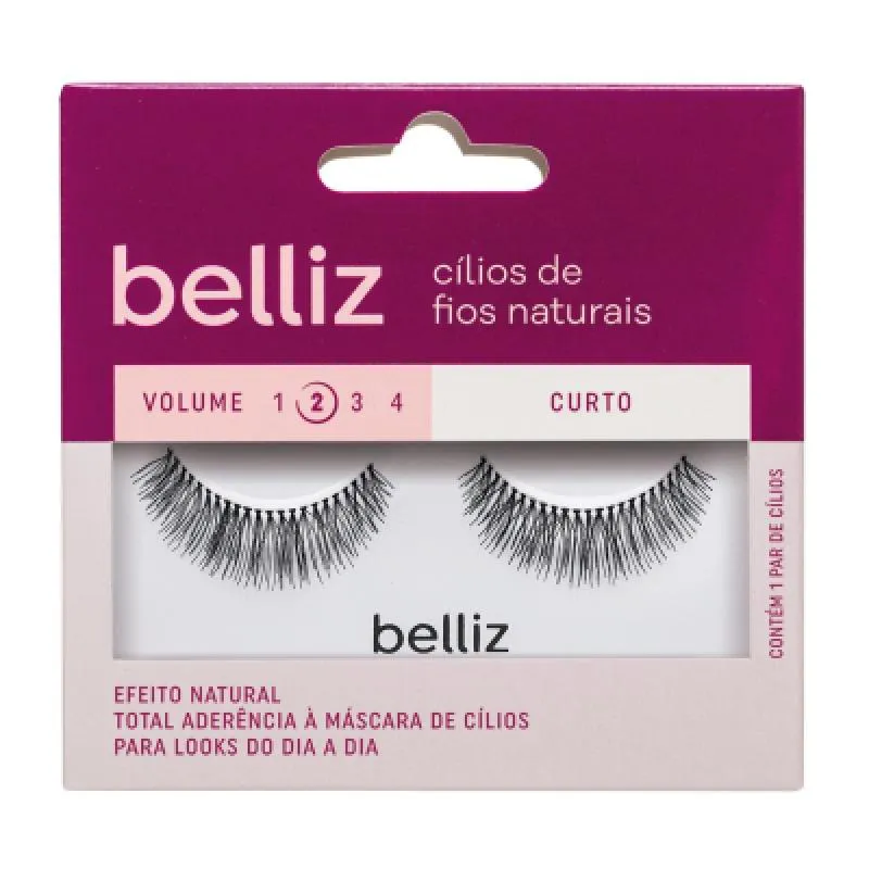 BELLIZ CíLIOS POSTIçOS 3D VOLUME 2 CURTO 202