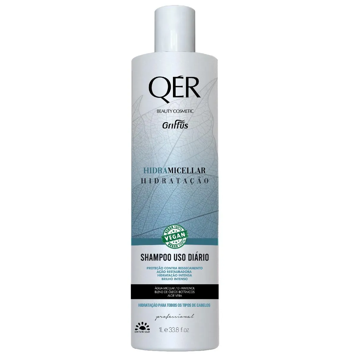 SHAMPOO HIDRATAçãO VEGANO HIDRAMICELLAR QÉR GRIFFUS 1L