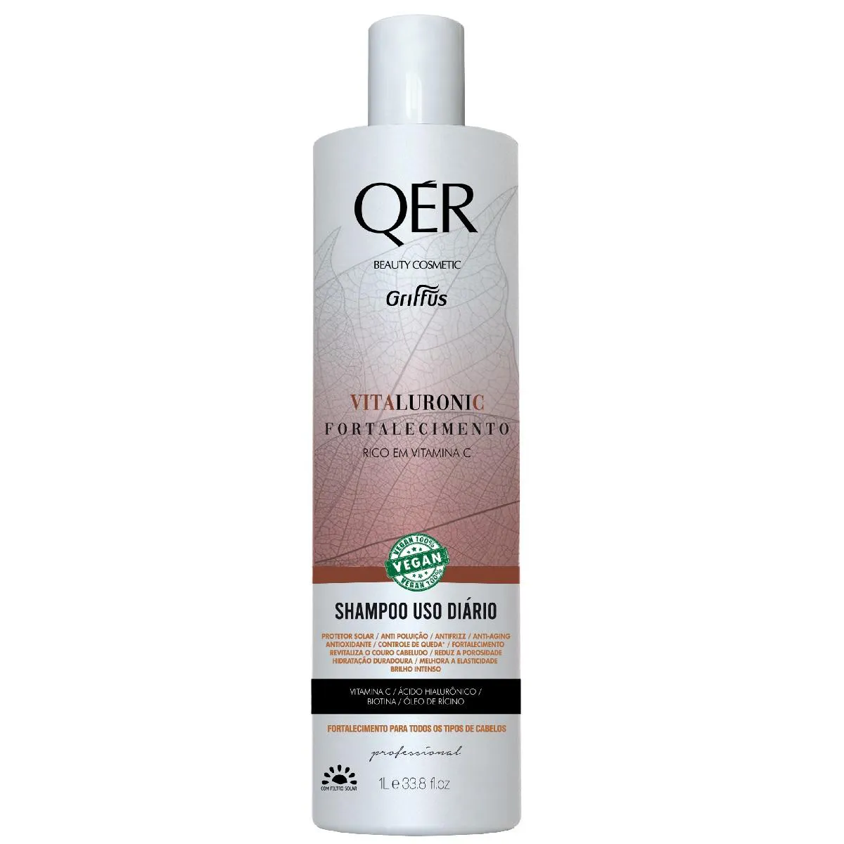 Shampoo Vegano Qér Griffus Vitaluronic Antioxidante 1000ml