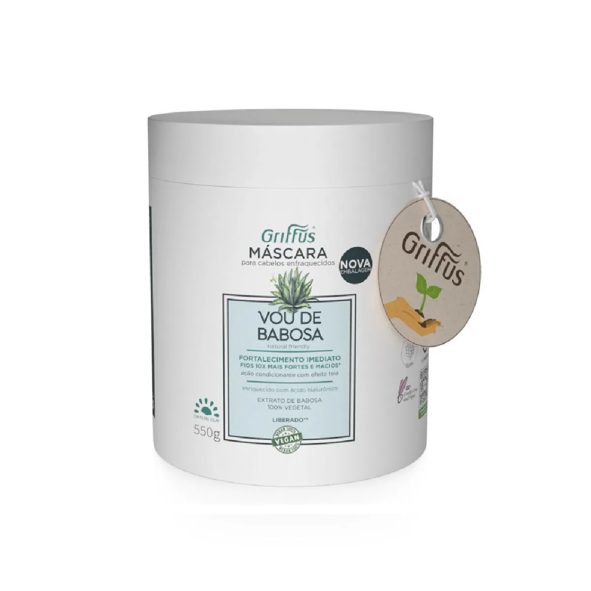 MáSCARA LINHA VEGANA VOU DE BABOSA GRIFFUS 550G