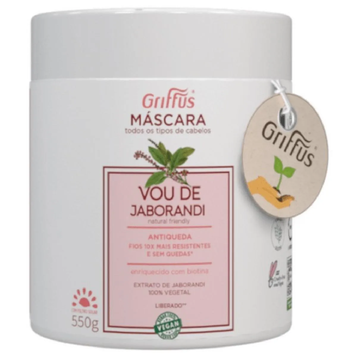 MáSCARA ANTIQUEDA VEGANO VOU DE JABORANDI GRIFFUS 550G