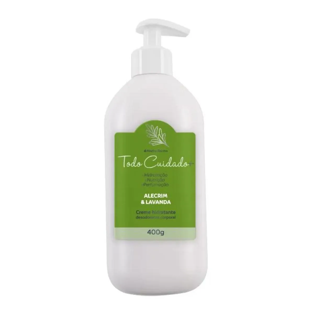 CREME HIDRATANTE CORPORAL ALEGRIM E LAVANDA TODO CUIDADO MAIS ABELHA RAINHA 400G