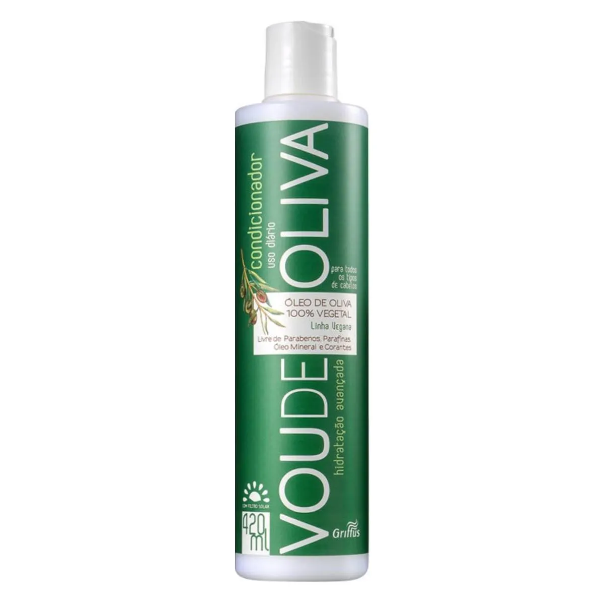 Condicionador Vegano Griffus Vou De Oliva Antioxidante 420ml