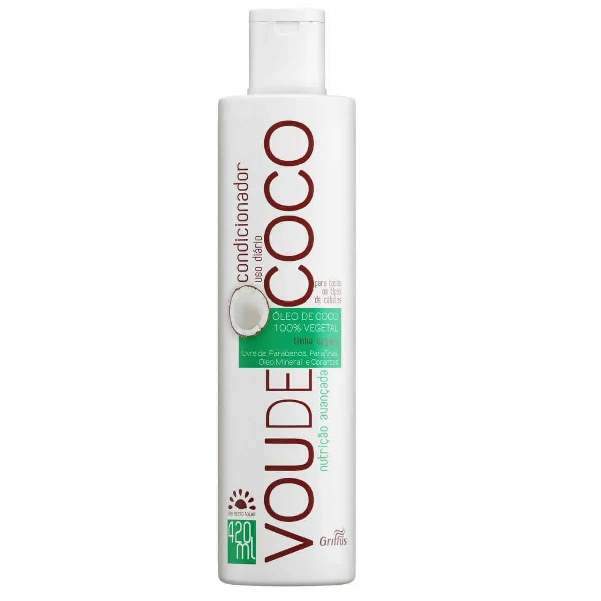 Condicionador Vegano Griffus Vou de Coco 420ml