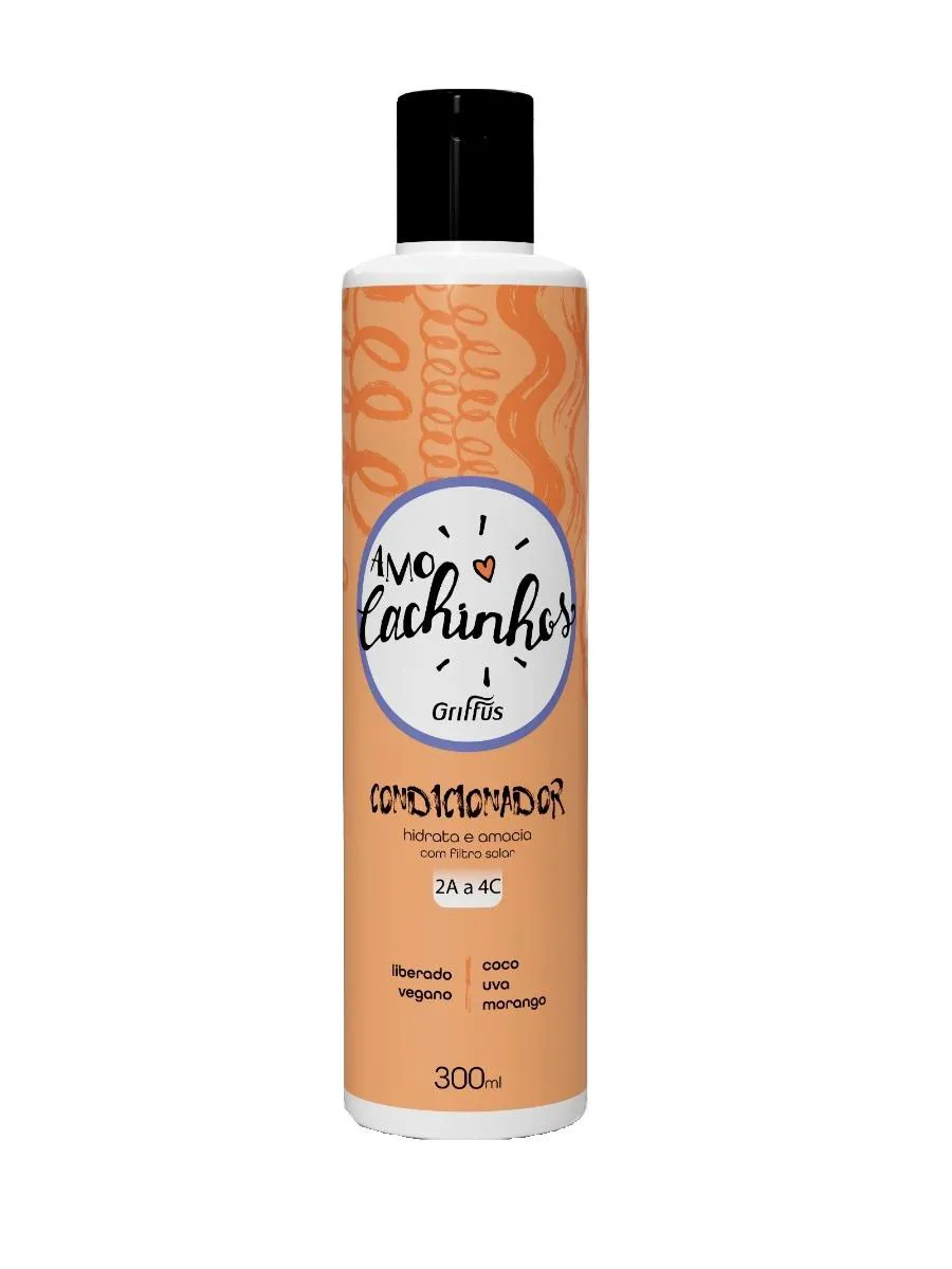 CONDICIONADOR HIDRATA E AMACIA VEGANO AMO CACHINHOS GRIFFUS 300ML