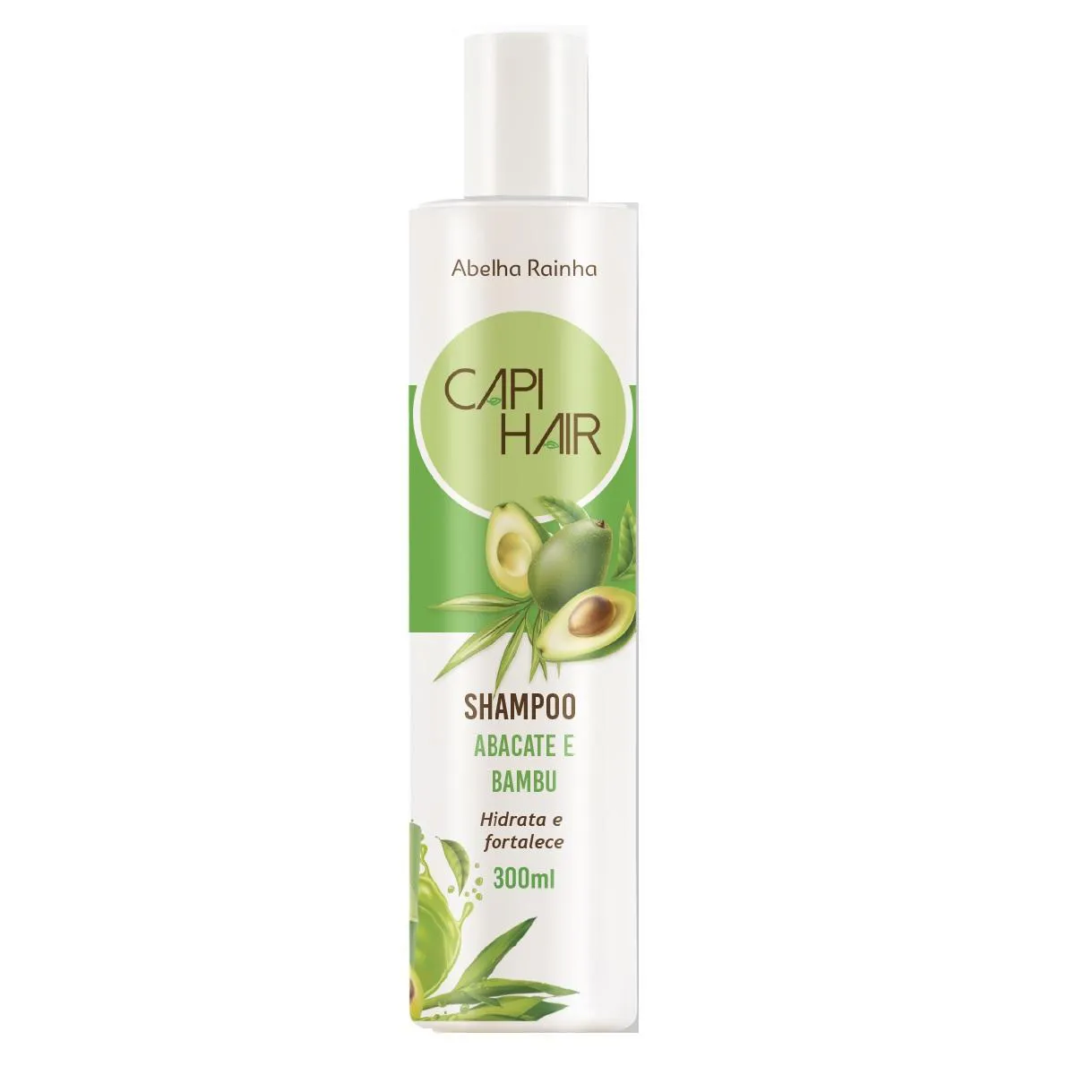 SHAMPOO FORTALECEDOR ABACATE E BAMBU CAPI HAIR ABELHA RAINHA 300ML