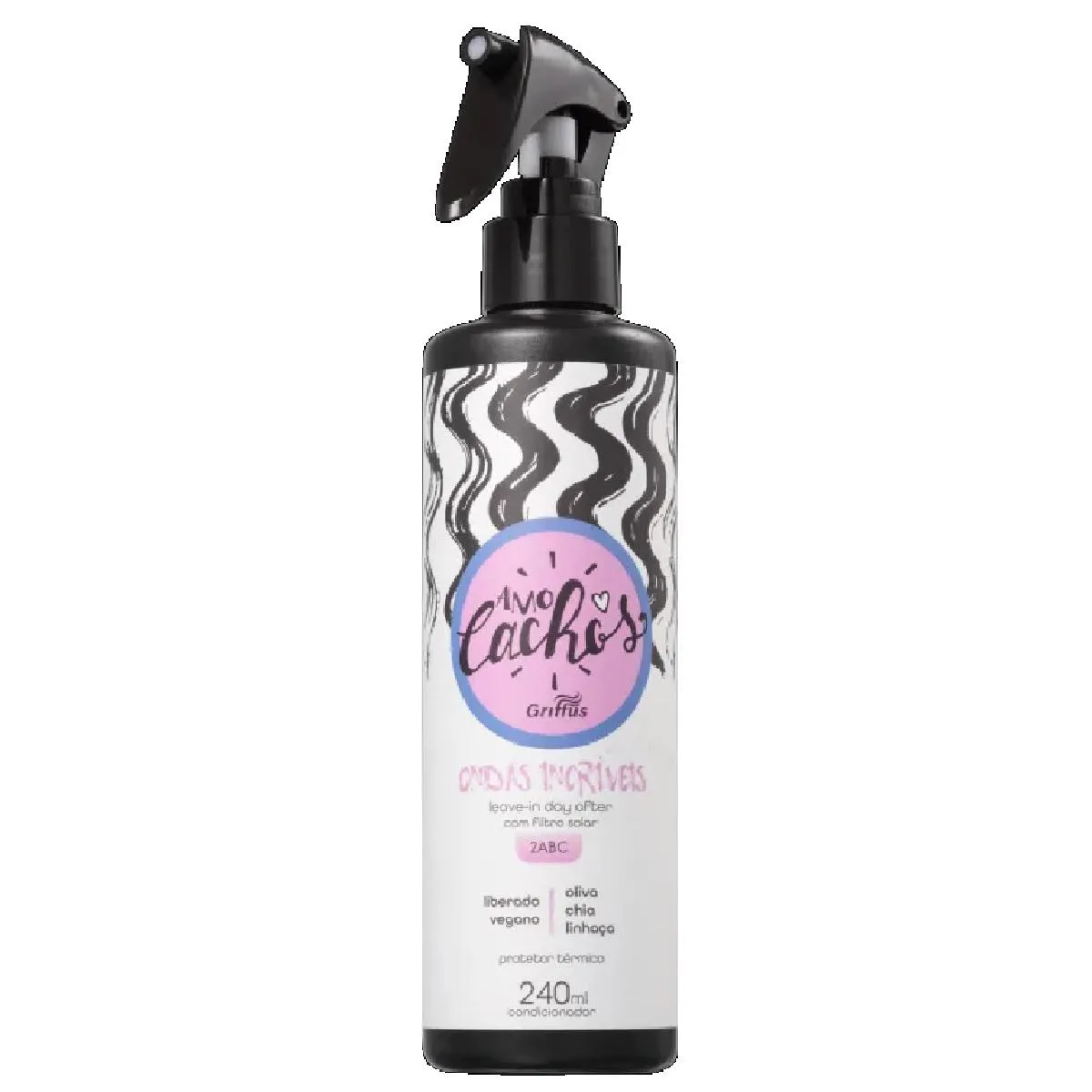 LEAVE-IN DAY AFTER 2ABC ONDAS INCRíVEIS VEGANO AMO CACHOS GRIFFUS 240ML