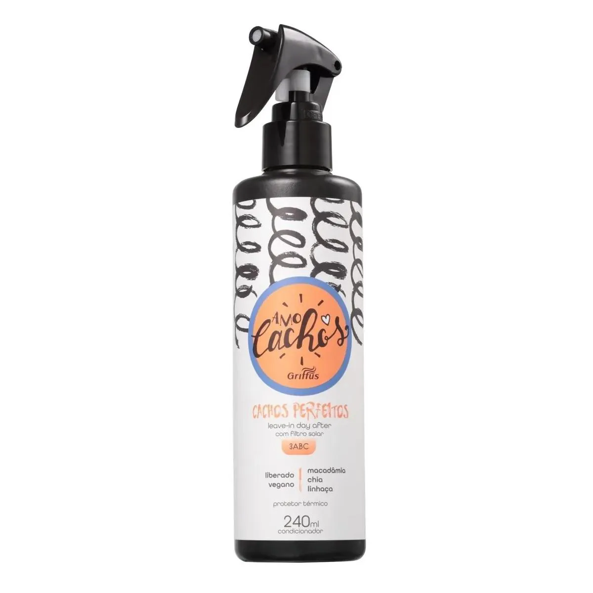 LEAVE-IN DAY AFTER CACHOS PERFEITOS 3ABC VEGANO AMO CACHOS GRIFFUS 240ML