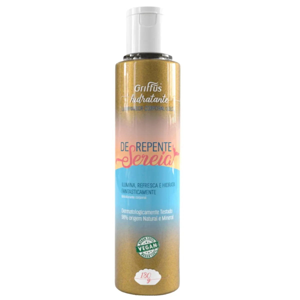 HIDRATANTE ILUMINADOR CORPORAL GOLD VEGANO DE REPENTE SEREIA GRIFFUS 180G