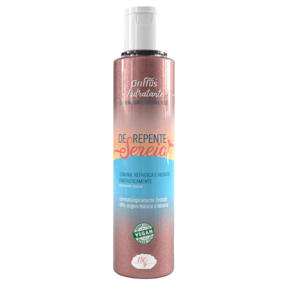 HIDRATANTE ILUMINADOR CORPORAL ROSé VEGANO DE REPENTE SEREIA GRIFFUS 180G