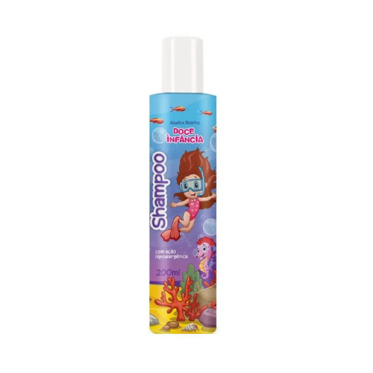 Shampoo Vegano Abelha Rainha Doce Infância Tutti Frutti Hipoalergênico 200ml