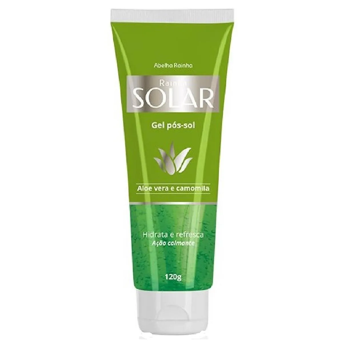GEL PóS SOL ALOE VERA E CAMOMILA RAINHA SOLAR ABELHA RAINHA 120G