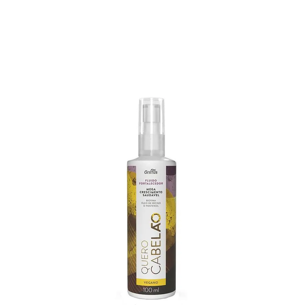 FLUíDO FORTALECEDOR MEGA CRESCIMENTO SAUDáVEL QUERO CABELãO GRIFFUS 100ML