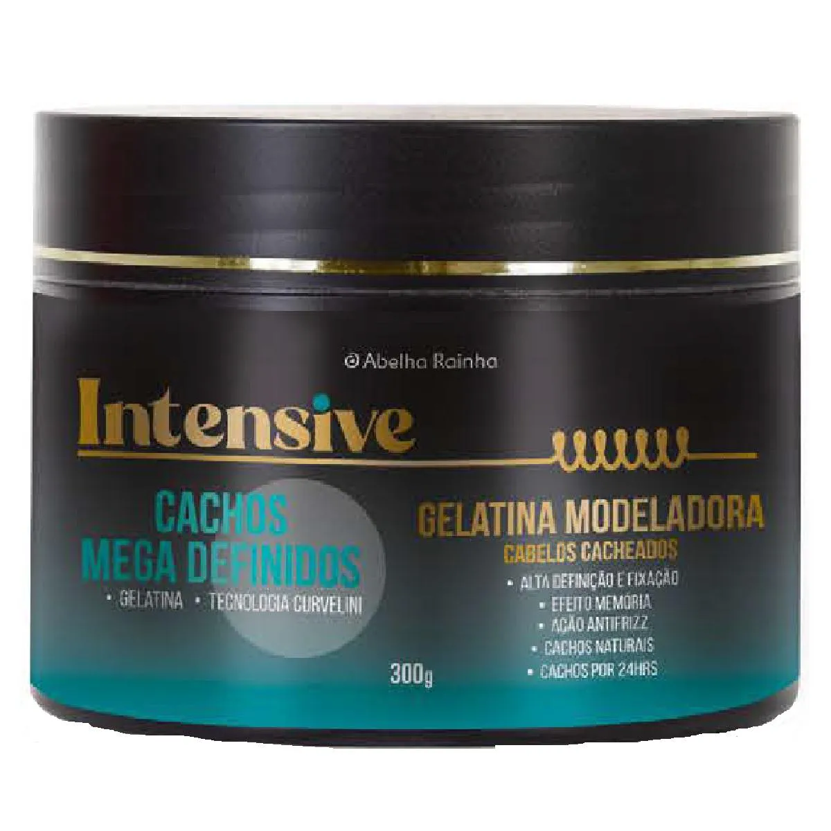 GELATINA MODELADORA MEGA DEFINIçãO CACHOS DEFINIDOS INTENSIVE ABELHA RAINHA 300G