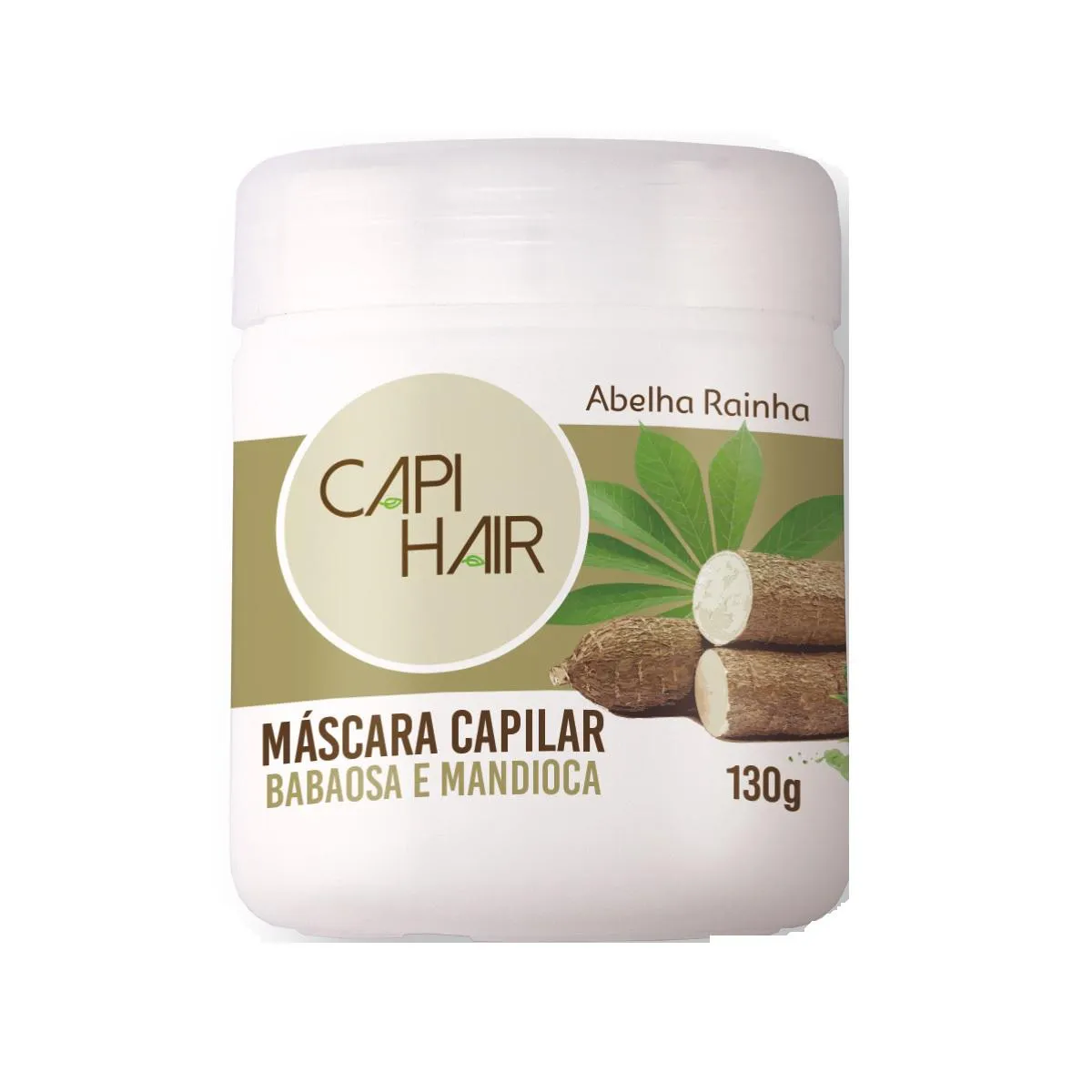 MASCARA CAPILAR HIDRATAçãO REVITALIZANDORA BABOSA E MANDIOCA CAPI HAIR ABELHA RAINHA 130G