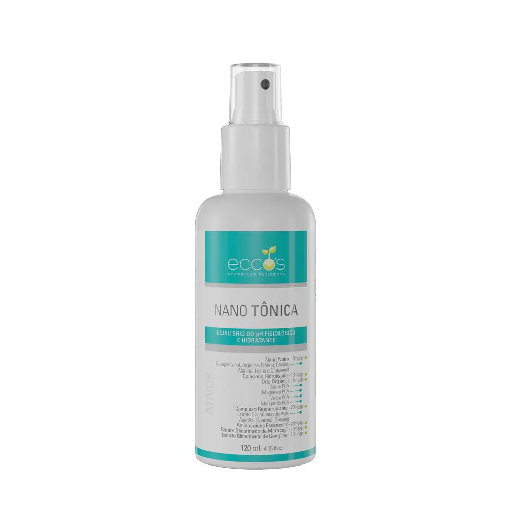 NANO TôNICA LOçãO TONIFICANTE ECCOS 120ML
