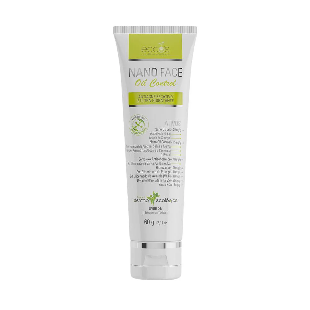 NANO FACE OIL CONTROL GEL ANTIACNE SECATIVO ECCOS 60G