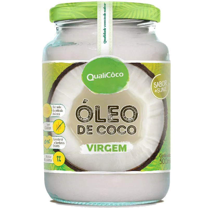 ÓLEO DE COCO VIRGEM 500ML QUALICôCO