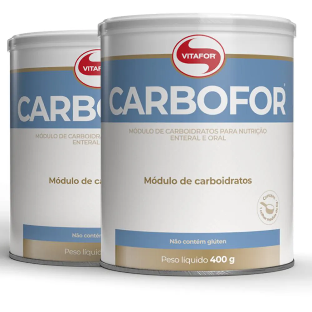 KIT 2 CARBOFOR VITAFOR MóDULO DE CARBOIDRATOS 400G