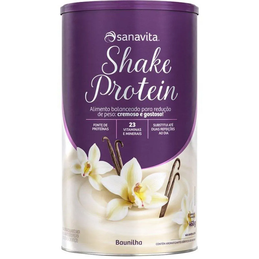 SHAKE SUBSTITUTO DE REFEIçãO SANAVITA 450G VANILLA