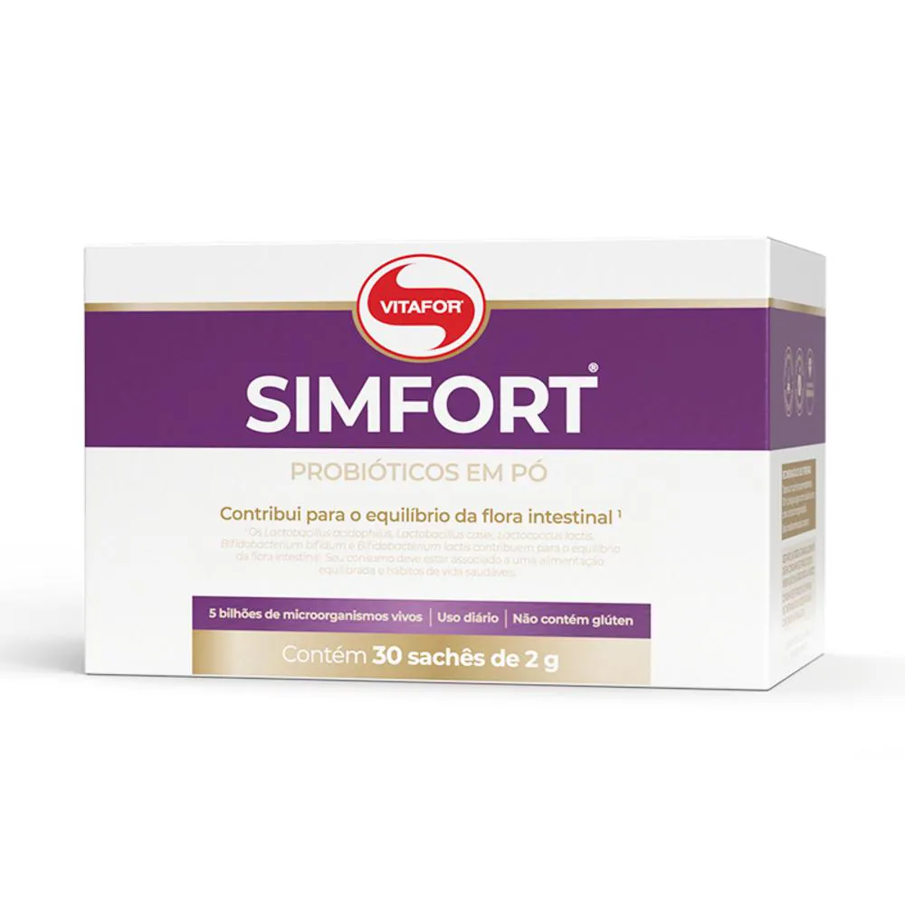 Simfort Mix de Probióticos Vitafor 30 Sachês de 2g