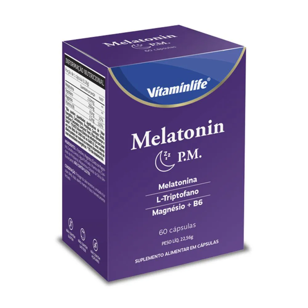 MELATONIN P.M. VITAMINLIFE 60 CáPSULAS