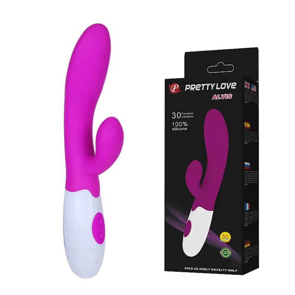 PRETTY LOVE ALVIS - VIBRADOR PONTO G E ESTIMULADOR DE CLITóRIS 30 VIBRAçõES