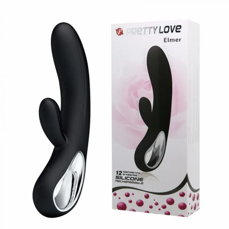 VIBRADOR PONTO G PURO SILICONE - PRETTY LOVE ELMER
