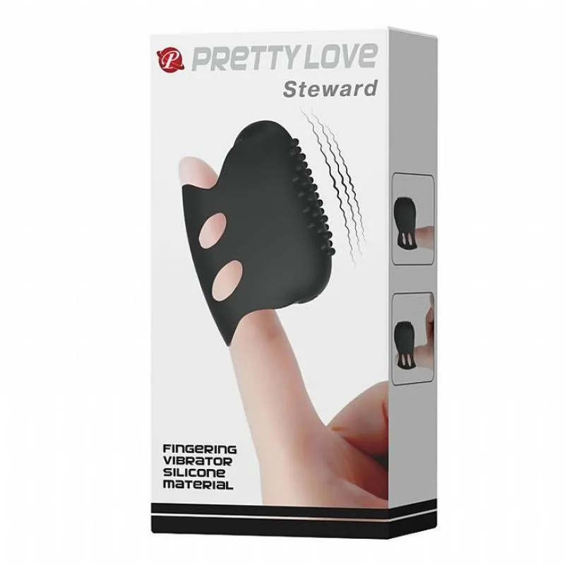 ESTIMULADOR VIBRATÓRIO DE DEDO - LOVE STEWARD - PRETTY LOVE