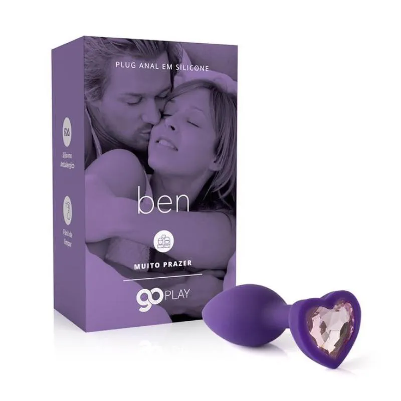 PLUG ANAL EM SILICONE GO PLAY BEN - LILáS