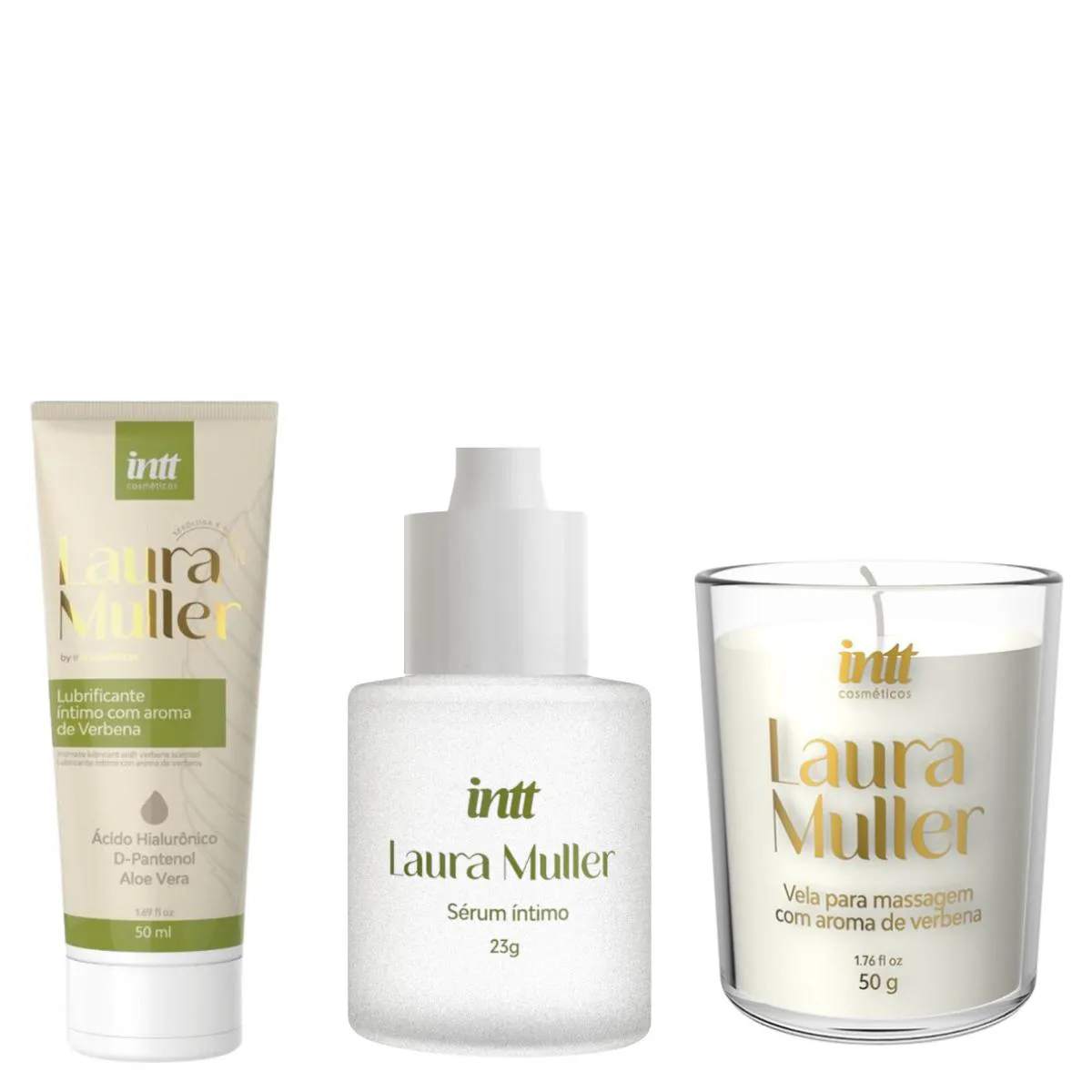 KIT ÍNTIMO E DE MASSAGEM DE VERBENA BY LAURA MULLER - INTT.