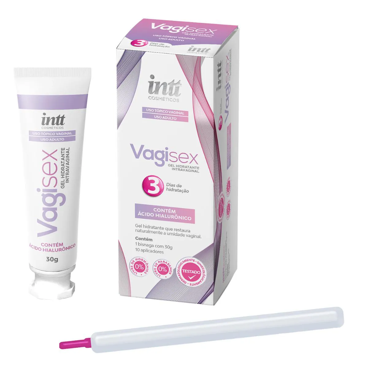 VAGISEX LUBRIFICANTE E HIDRATANTE VAGINAL C/10 APLICADORES-INTT | Drogasil