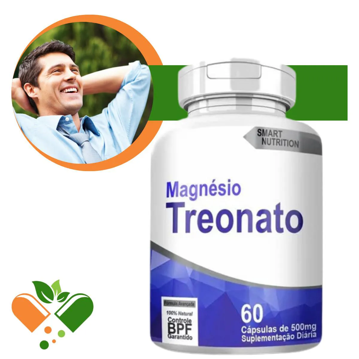MAGNéSIO TREONATO 500MG 60 CáPSULAS | Droga Raia