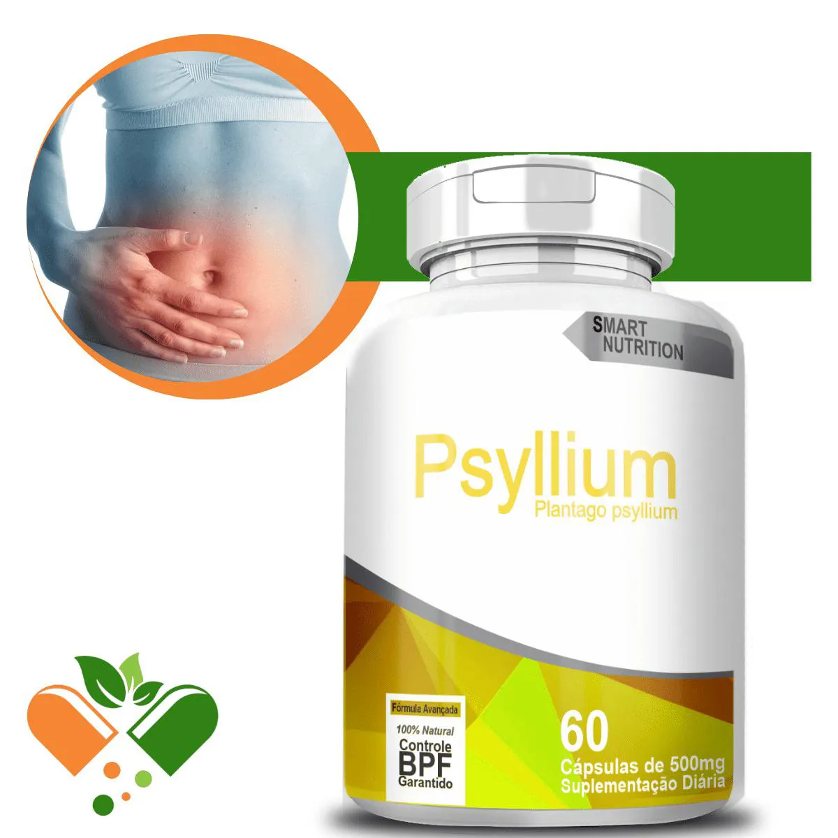 PSYLLIUM 500MG 60 CáPSULAS | Droga Raia