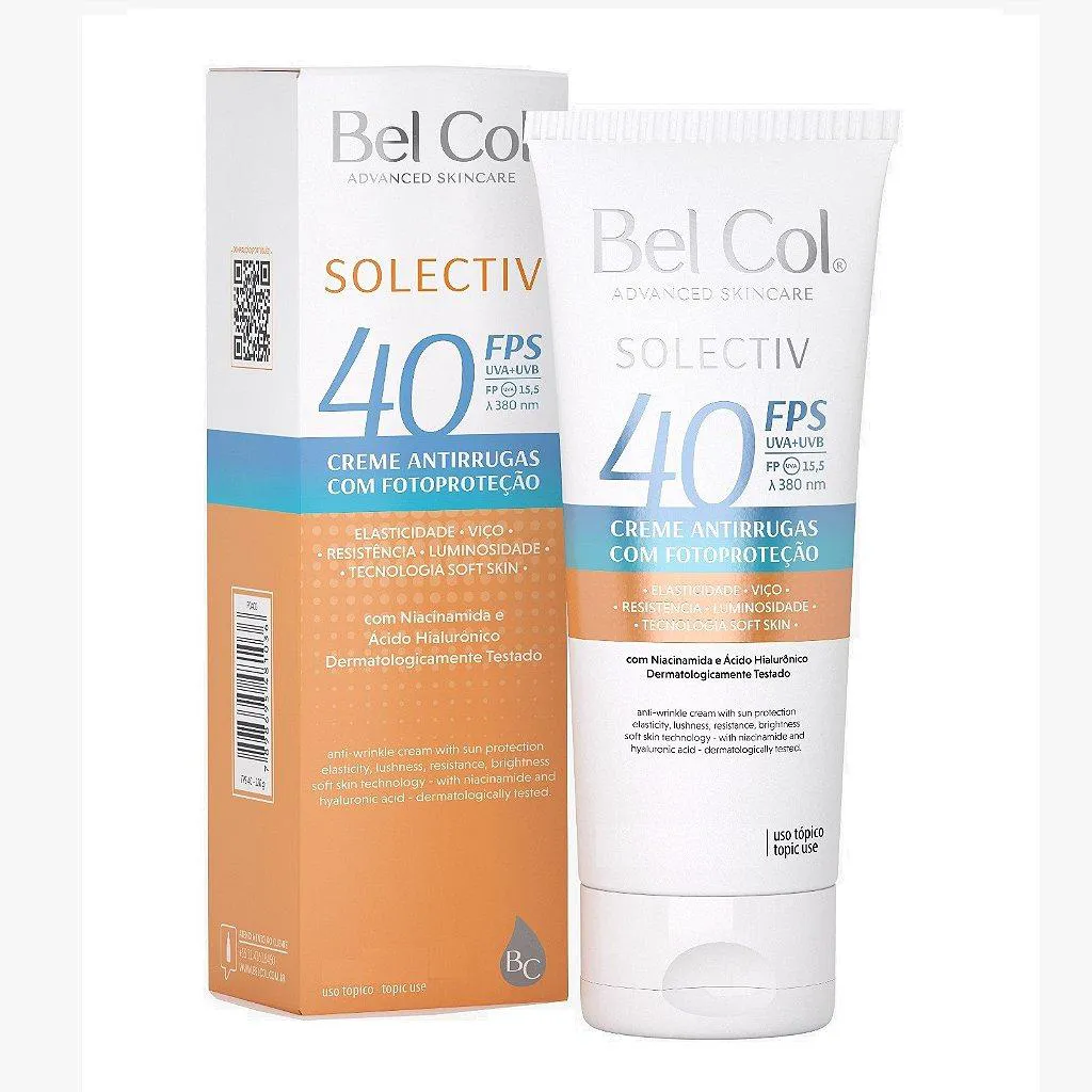 PROTETOR SOLAR FPS40 CREME ANTIRRUGAS SOLECTIV BEL COL 120G