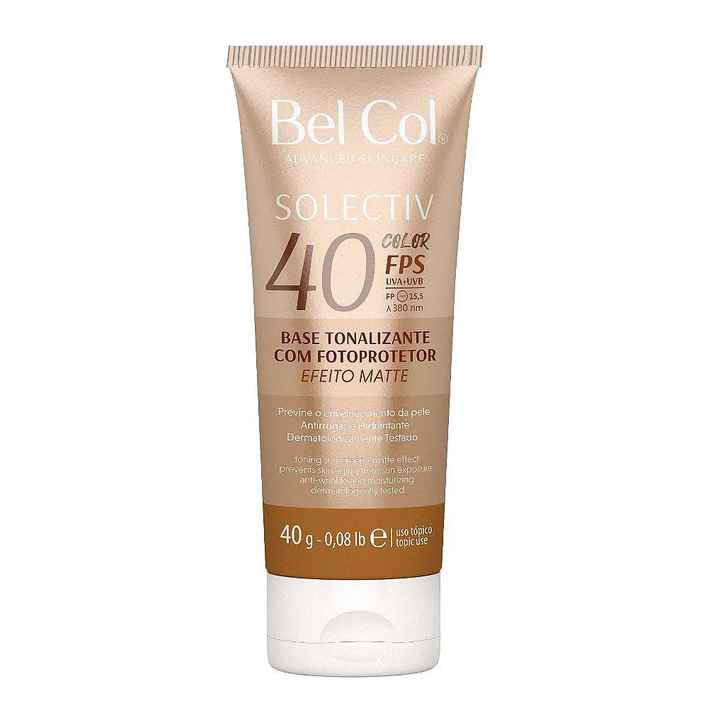 PROTETOR SOLAR TONALIZANTE FPS40 SOLECTIV COLOR BEL COL 40G Areia