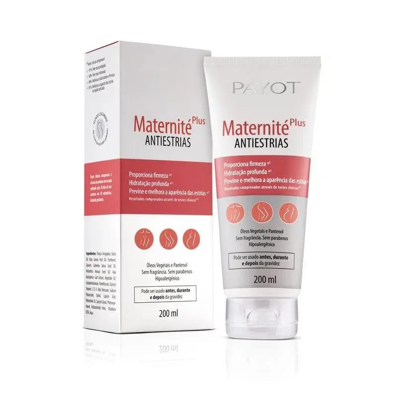 CREME MATERNITé PLUS ANTI ESTRIAS HIDRATANTE GESTANTES PAYOT 200ML